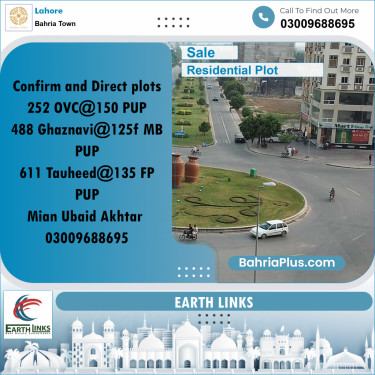 Residential Plot for Sale in Bahria Town, Lahore - (BP-191320)