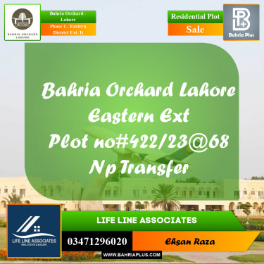 Residential Plot for Sale in Phase 1 - Eastern District Ext. II -  Bahria Orchard, Lahore - (BP-191324)