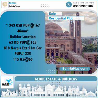 Residential Plot for Sale in Bahria Town, Lahore - (BP-191400)