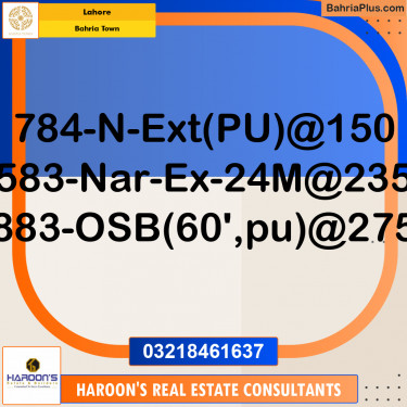 Residential Plot for Sale in Bahria Town, Lahore - (BP-191438)