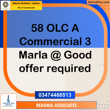 Commercial Plot for Sale in OLC A Commercial -  Bahria Orchard, Lahore - (BP-191539)