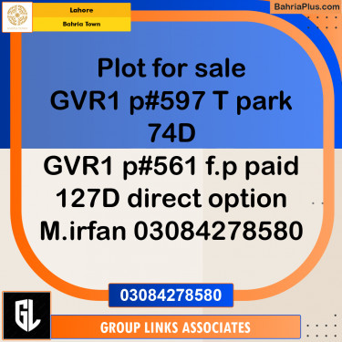 Residential Plot for Sale in Bahria Town, Lahore - (BP-191603)
