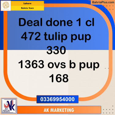 Residential Plot for Sale in Bahria Town, Lahore - (BP-191712)