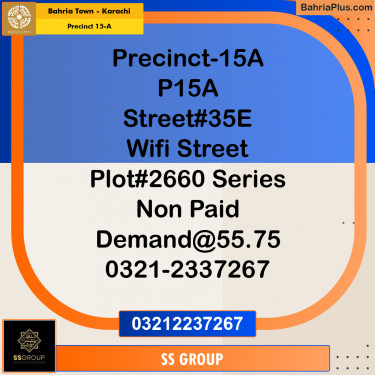 125 Sq. Yards Residential Plot for Sale in Precinct 15-A -  Bahria Town, Karachi - (BP-191969)