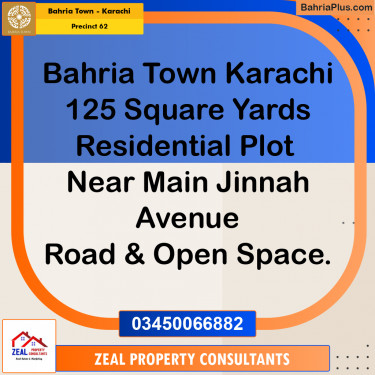 Residential Plot for Sale in Precinct 62 -  Bahria Town, Karachi - (BP-191988)