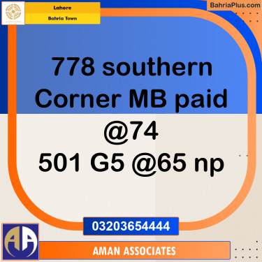 Residential Plot for Sale in Bahria Town, Lahore - (BP-192005)