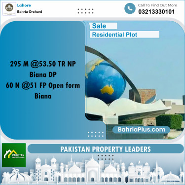 Residential Plot for Sale in Bahria Orchard, Lahore - (BP-192121)