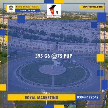 Residential Plot for Sale in Phase 4 - G6 Block -  Bahria Orchard, Lahore - (BP-192144)