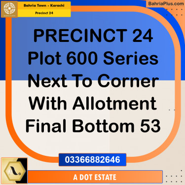 125 Sq. Yards Residential Plot for Sale in Precinct 24 -  Bahria Town, Karachi - (BP-192154)