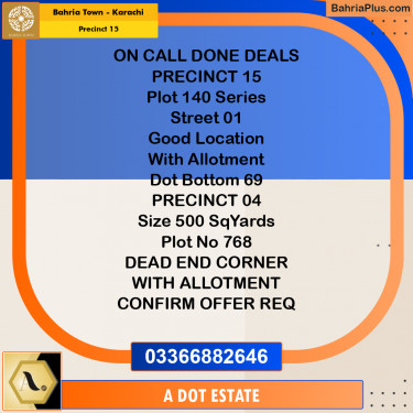 125 Sq. Yards Residential Plot for Sale in Precinct 15 -  Bahria Town, Karachi - (BP-192157)