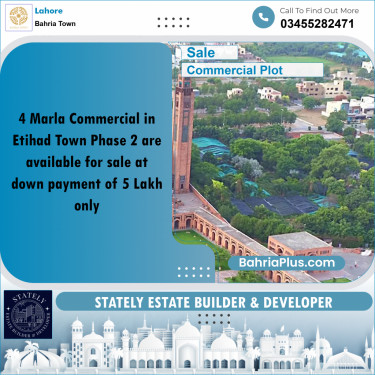 Commercial Plot for Sale in Bahria Town, Lahore - (BP-192177)