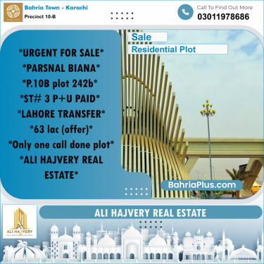 125 Sq. Yards Residential Plot for Sale in Precinct 10-B -  Bahria Town, Karachi - (BP-192187)