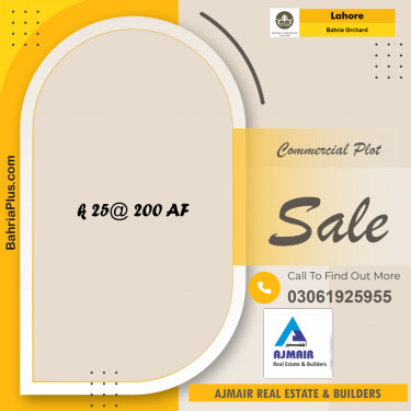Commercial Plot for Sale in Bahria Orchard, Lahore - (BP-192291)