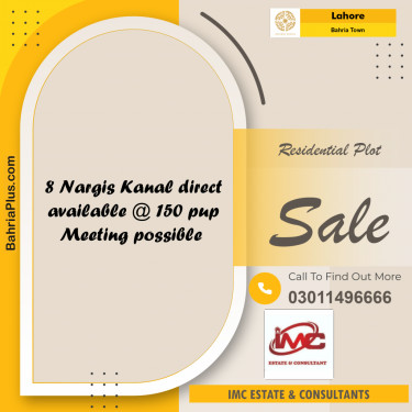 Residential Plot for Sale in Bahria Town, Lahore - (BP-192324)