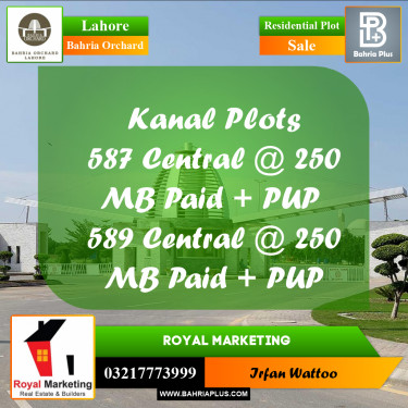 Residential Plot for Sale in Bahria Orchard, Lahore - (BP-192381)