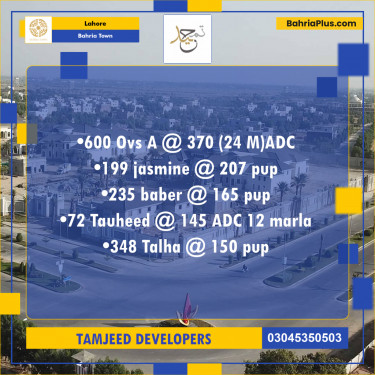 Residential Plot for Sale in Bahria Town, Lahore - (BP-192394)
