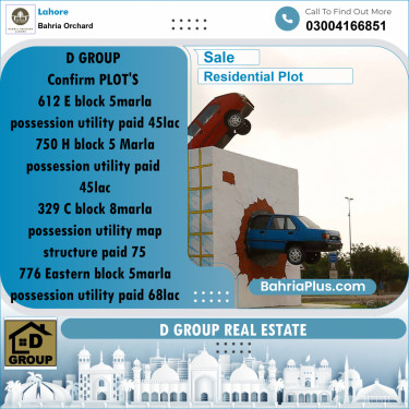 Residential Plot for Sale in Bahria Orchard, Lahore - (BP-192436)