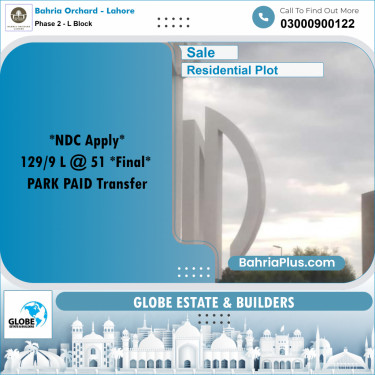 Residential Plot for Sale in Phase 2 - L Block -  Bahria Orchard, Lahore - (BP-192548)