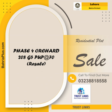 Residential Plot for Sale in Bahria Orchard, Lahore - (BP-192586)