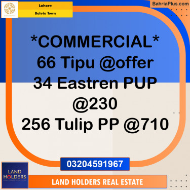 Commercial Plot for Sale in Bahria Town, Lahore - (BP-192630)