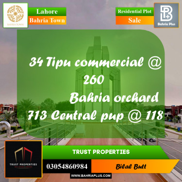 Residential Plot for Sale in Bahria Town, Lahore - (BP-192660)