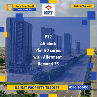 125 Sq. Yards Residential Plot for Sale in Precinct 12 - Ali Block -  Bahria Town, Karachi - (BP-192744)