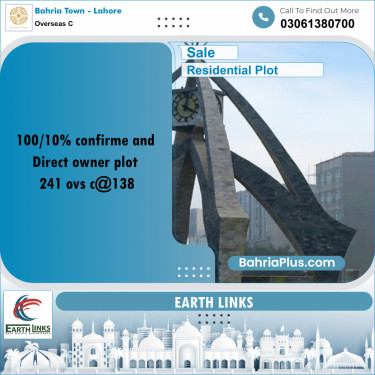 Residential Plot for Sale in Overseas C -  Bahria Town, Lahore - (BP-192781)