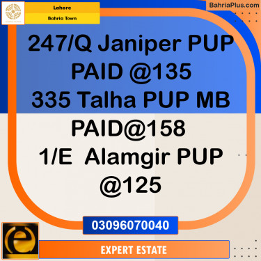 Residential Plot for Sale in Bahria Town, Lahore - (BP-192930)
