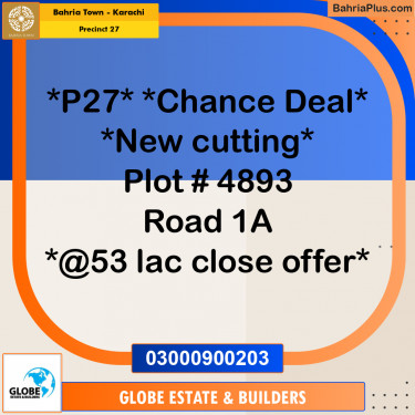 Residential Plot for Sale in Precinct 27 -  Bahria Town, Karachi - (BP-192998)