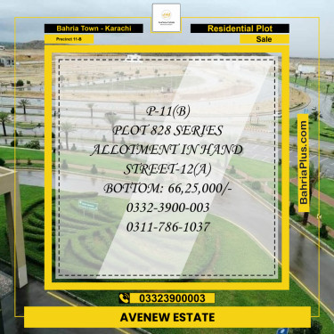 125 Sq. Yards Residential Plot for Sale in Precinct 11-B -  Bahria Town, Karachi - (BP-193070)