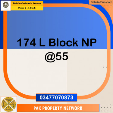 Residential Plot for Sale in Phase 2 - L Block -  Bahria Orchard, Lahore - (BP-193100)