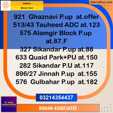 Residential Plot for Sale in Bahria Town, Lahore - (BP-193136)