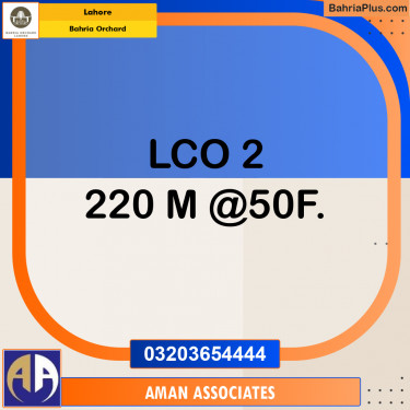 Residential Plot for Sale in Bahria Orchard, Lahore - (BP-193187)