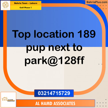 Residential Plot for Sale in Golf Phase 1 -  Bahria Town, Lahore - (BP-193196)