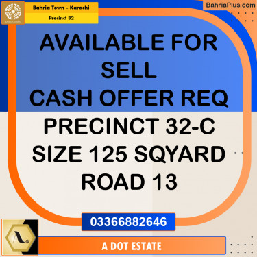 250 Sq. Yards Residential Plot for Sale in Precinct 32 -  Bahria Town, Karachi - (BP-193378)