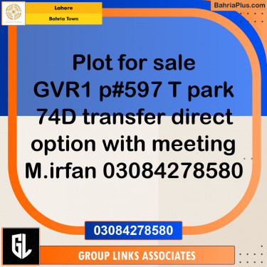 Residential Plot for Sale in Bahria Town, Lahore - (BP-193388)