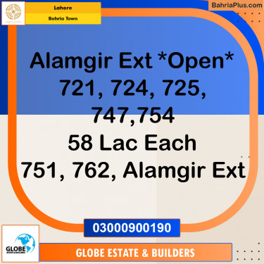 Residential Plot for Sale in Bahria Town, Lahore - (BP-193484)