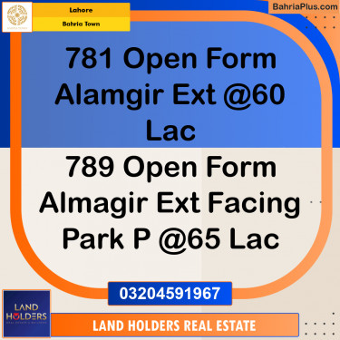 Residential Plot for Sale in Bahria Town, Lahore - (BP-193496)