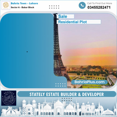 Residential Plot for Sale in Sector A - Babar Block -  Bahria Town, Lahore - (BP-193556)