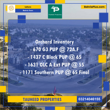 Residential Plot for Sale in Bahria Town, Lahore - (BP-193611)