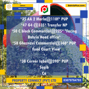 Residential Plot for Sale in Bahria Town, Lahore - (BP-193631)