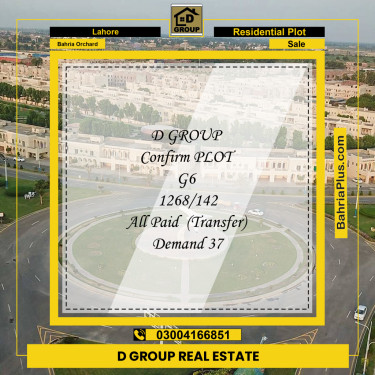 Residential Plot for Sale in Bahria Orchard, Lahore - (BP-193633)