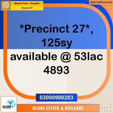 Residential Plot for Sale in Precinct 27 -  Bahria Town, Karachi - (BP-193771)