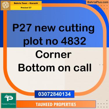 Residential Plot for Sale in Precinct 27 -  Bahria Town, Karachi - (BP-194013)