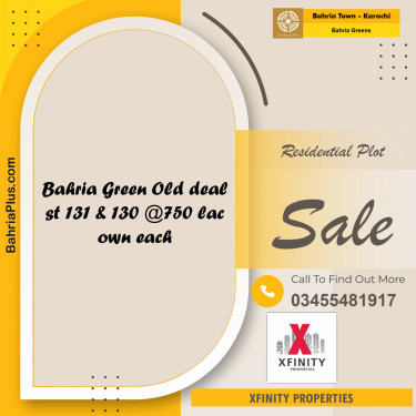 75 Sq. Yards Residential Plot for Sale in Bahria Greens -  Bahria Town, Karachi - (BP-194035)