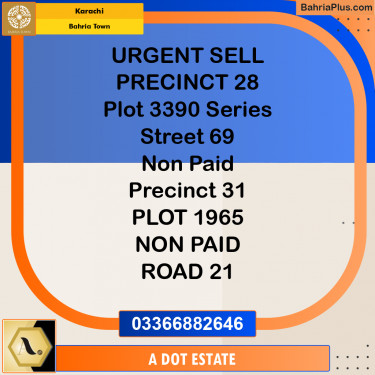 Residential Plot for Sale in Bahria Town, Karachi - (BP-194036)