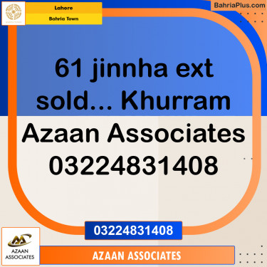 Residential Plot for Sale in Bahria Town, Lahore - (BP-194053)