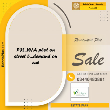 250 Sq. Yards Residential Plot for Sale in Precinct 32 -  Bahria Town, Karachi - (BP-194136)