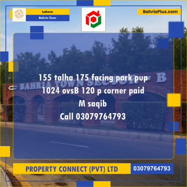 Residential Plot for Sale in Bahria Town, Lahore - (BP-194195)