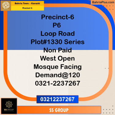 250 Sq. Yards Residential Plot for Sale in Precinct 6 -  Bahria Town, Karachi - (BP-194325)